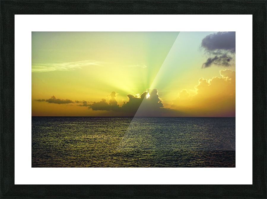 Caribbean Sunset Picture Frame print