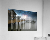 Lightning over Pier Acrylic Print