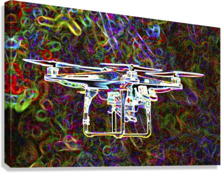 Colorful Quad Copter Canvas Print