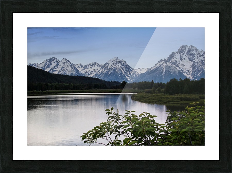 Mountain and Lake Picture Frame print