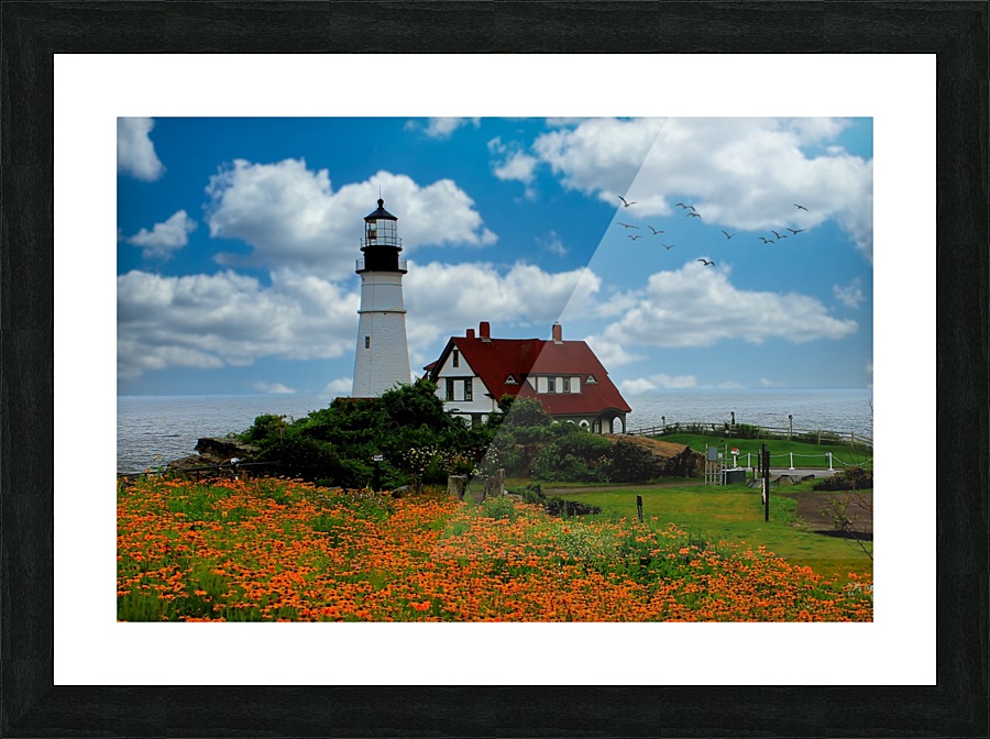 Maine Lighthouse Picture Frame print