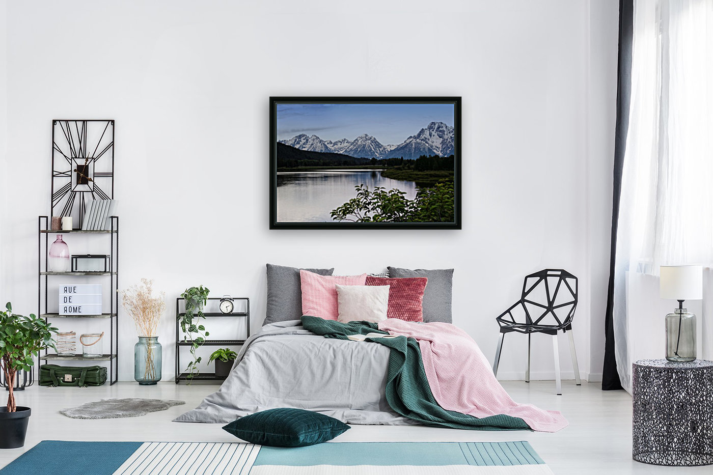 Mountain and Lake Reproduction