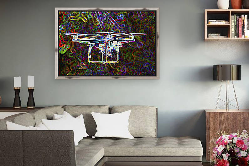 Colorful Quad Copter by Connie Maher