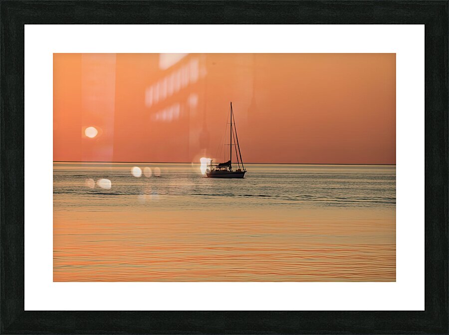 Sunset Sailing Picture Frame print