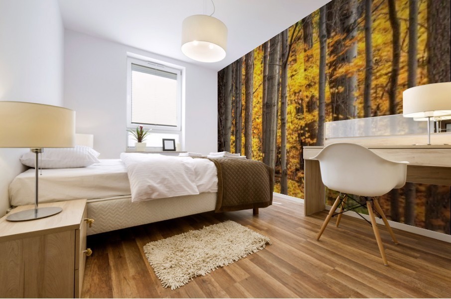 Yellow Autumn Mural print