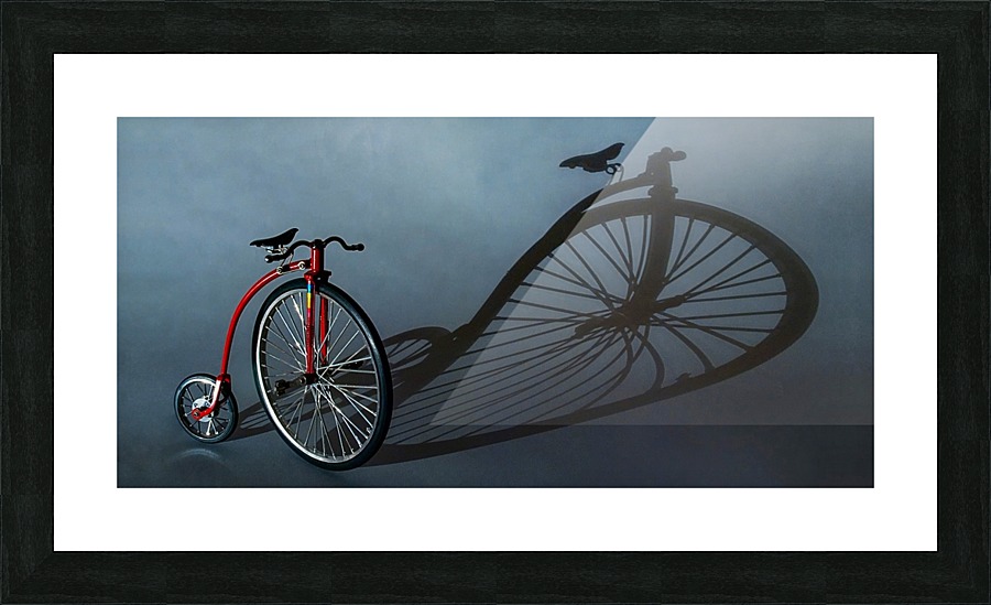 Old Bike Picture Frame print