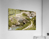 Old bridge with gate Acrylic Print