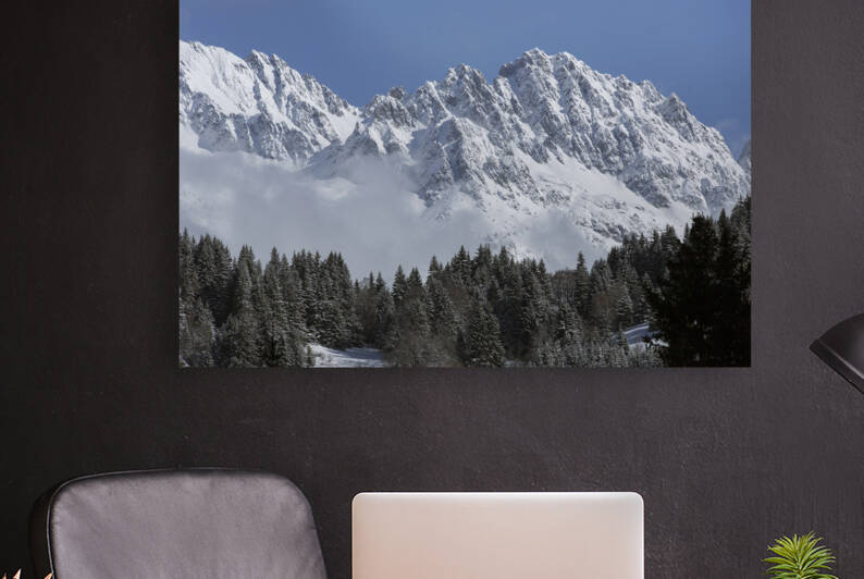 Snow covered Mountains by Werner Roelandt