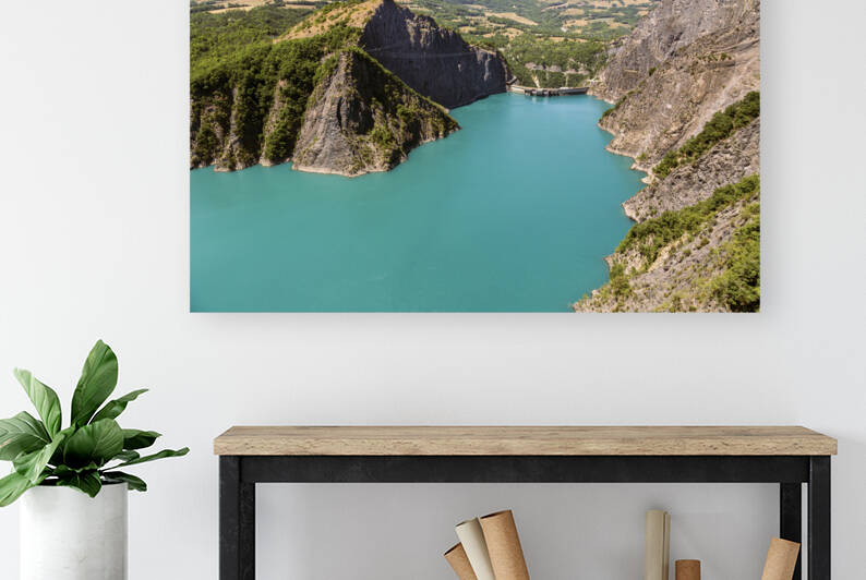 The artifical lake of Monteynard by Werner Roelandt