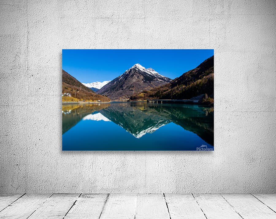 Perfect mountain reflection Wall Preview