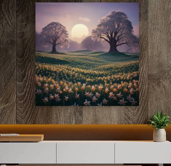 a mesmerizing 3d render of a serene landscape sho by 11