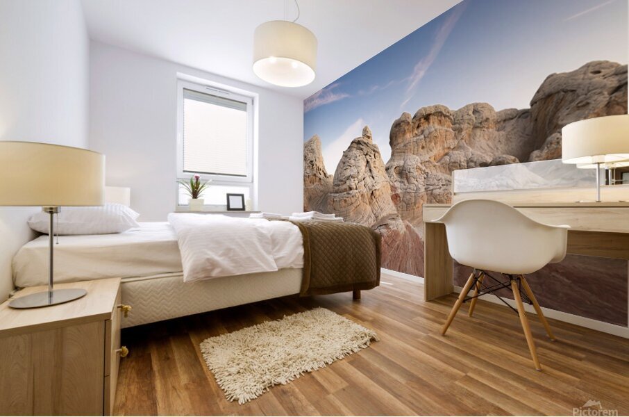 White Pocket  Mural print