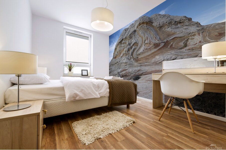 White Pocket teepee Mural print
