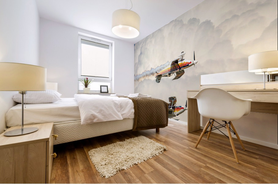 Cloud hopping Mural print