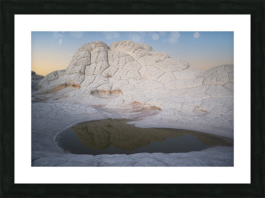 White Pocket Pool Picture Frame print
