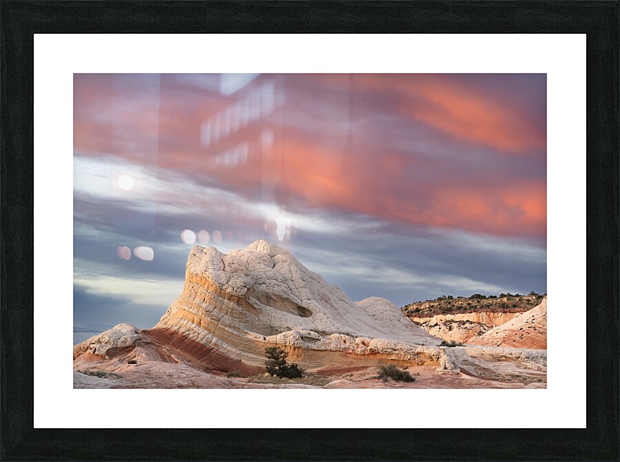  White Pocket sunset Picture Frame print