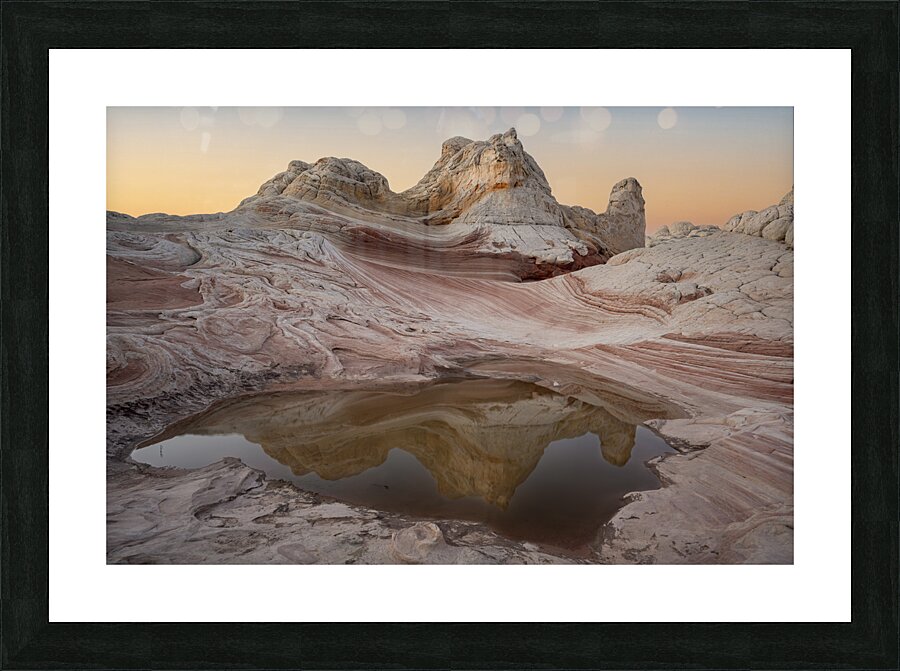 White Pocket Monument Picture Frame print
