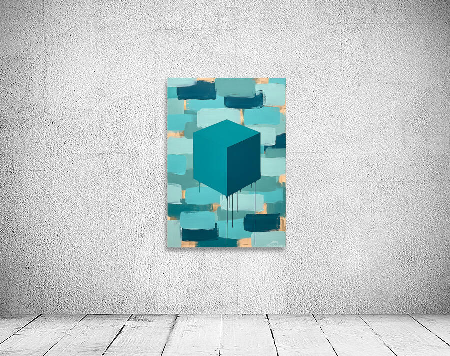 Floating Cube Abstract Wall Preview