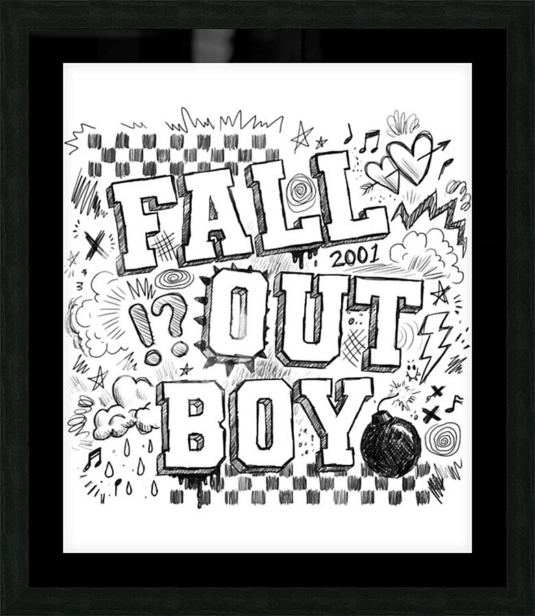 Fall Out Boy 19 Picture Frame print