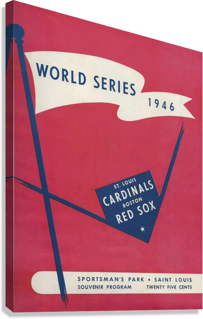 1946 ST. LOUIS CARDINALS Program Canvas Print