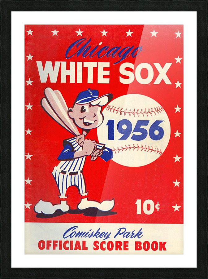 1956 CHICAGO WHITE SOX Program Picture Frame print