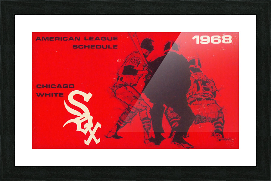 1968 CHICAGO WHITE SOX Program Picture Frame print
