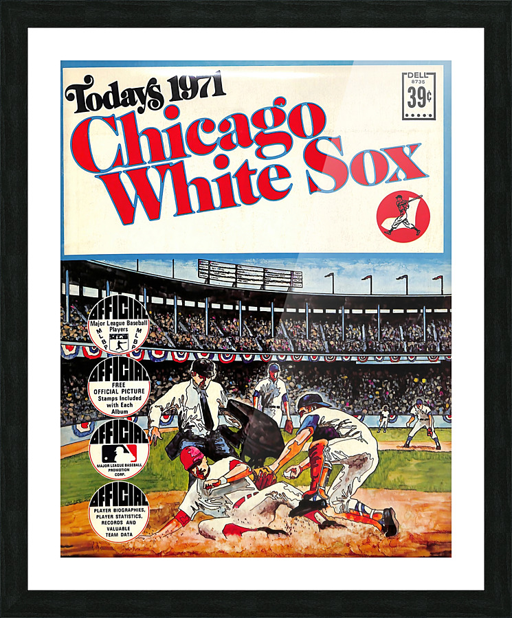 1971 CHICAGO WHITE SOX Program Picture Frame print