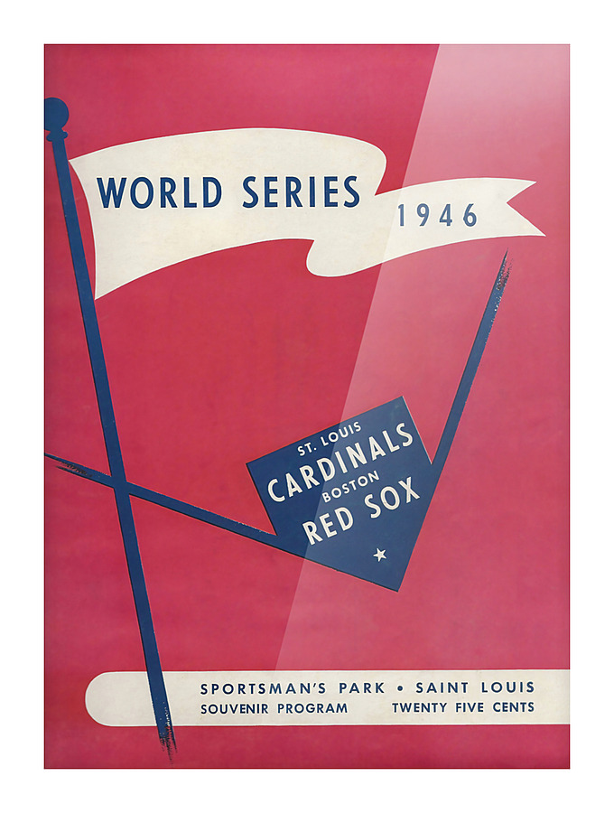 1946 ST. LOUIS CARDINALS Program Picture Frame print