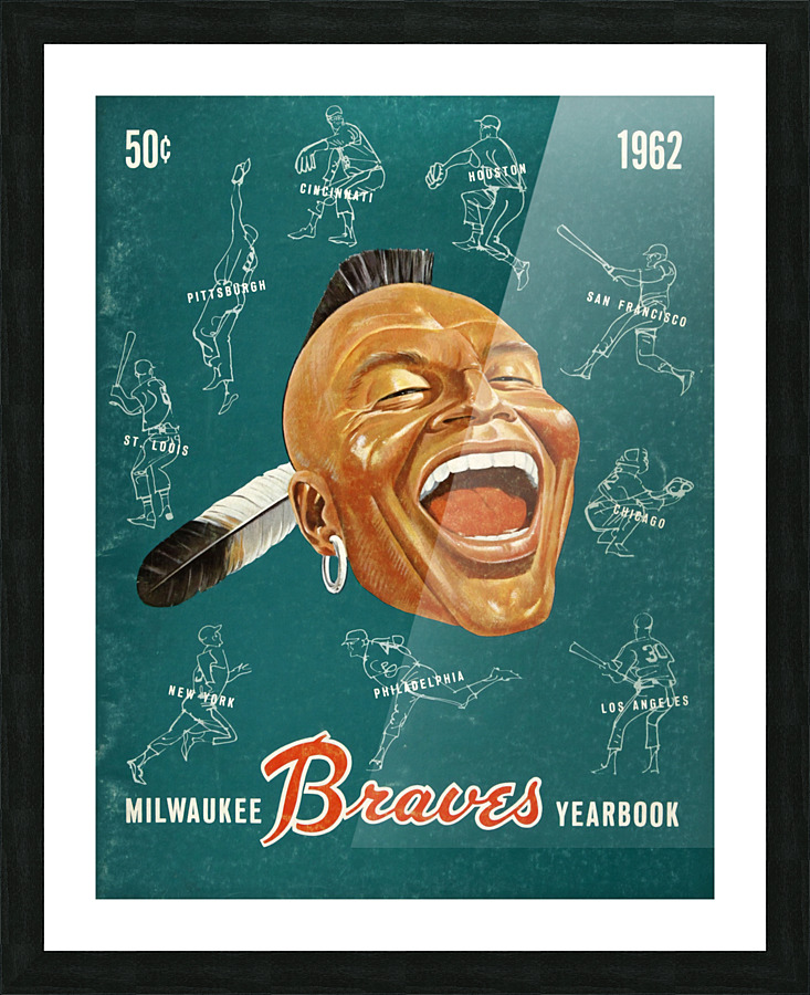 1962 ATLANTA BRAVES Program Picture Frame print
