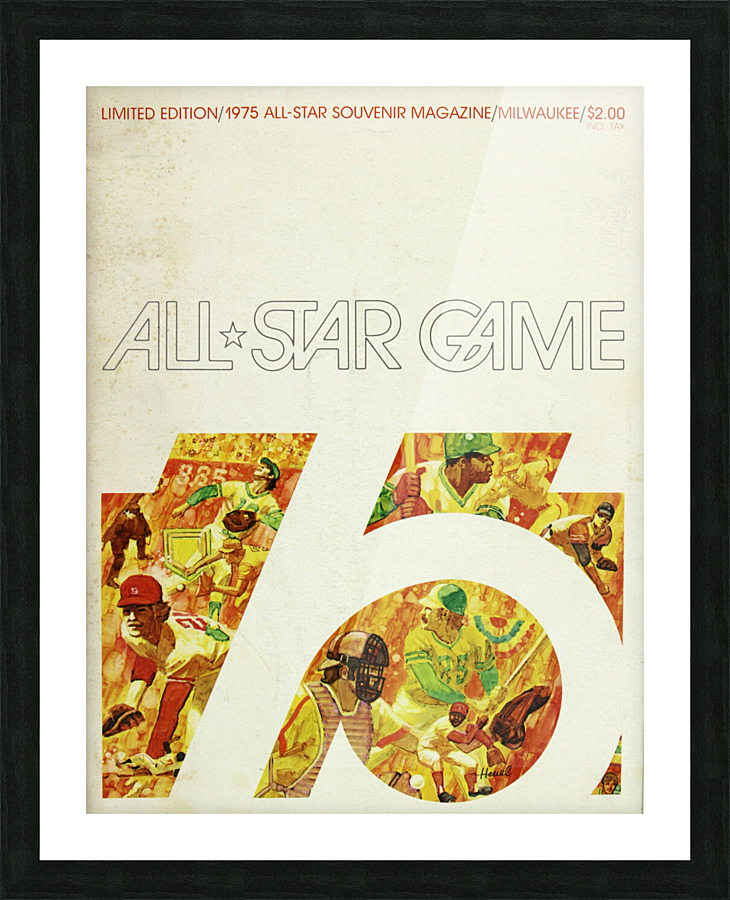 1975ALL STAR GAME Program Picture Frame print