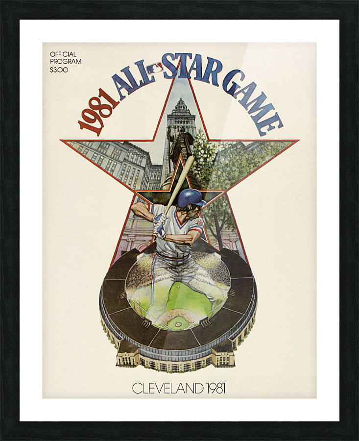 1981 ALL STAR GAME Program Picture Frame print
