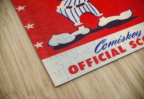 1956 CHICAGO WHITE SOX Program The Dinger Studios puzzle