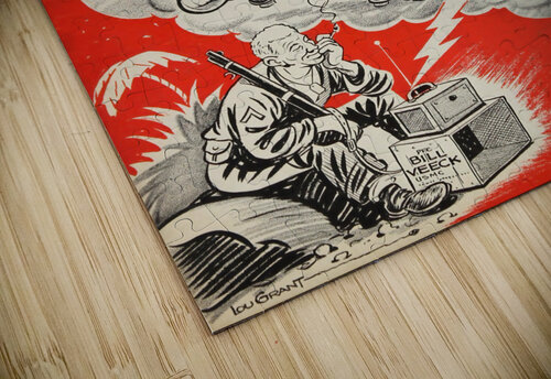 1944 MILWAUKEE BREWERS Program The Dinger Studios puzzle