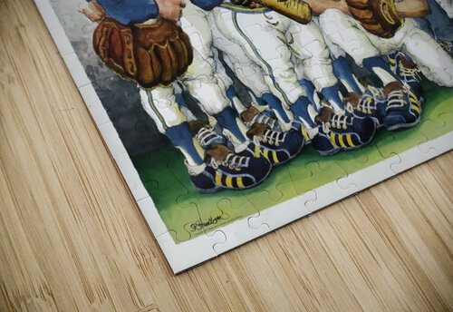 1975 MILWAUKEE BREWERS Program The Dinger Studios puzzle