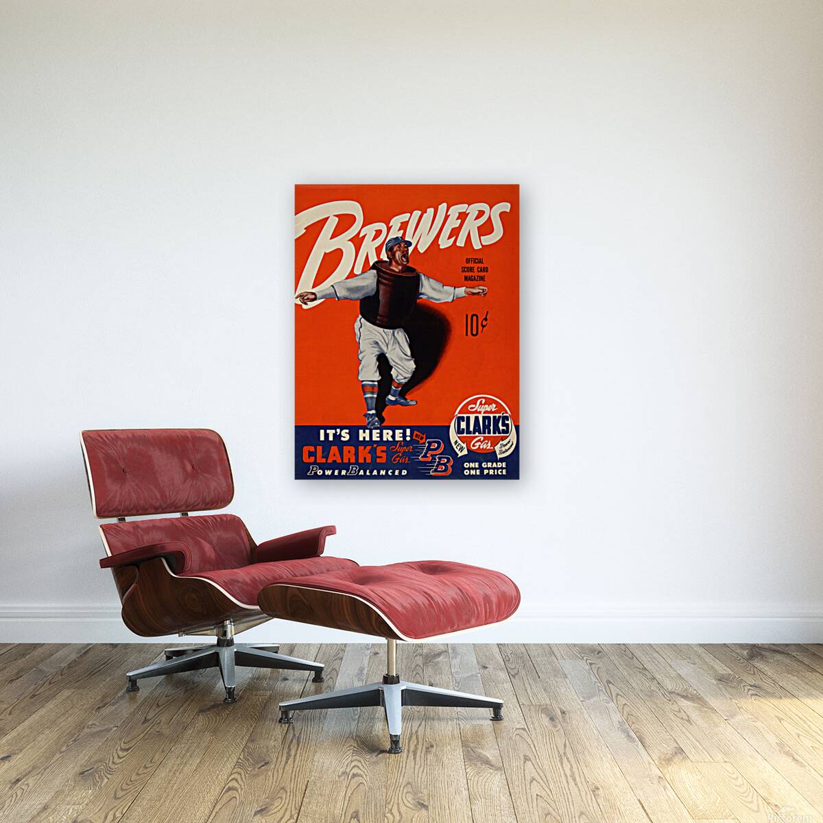 1951 MILWAUKEE BREWERS Program Reproduction