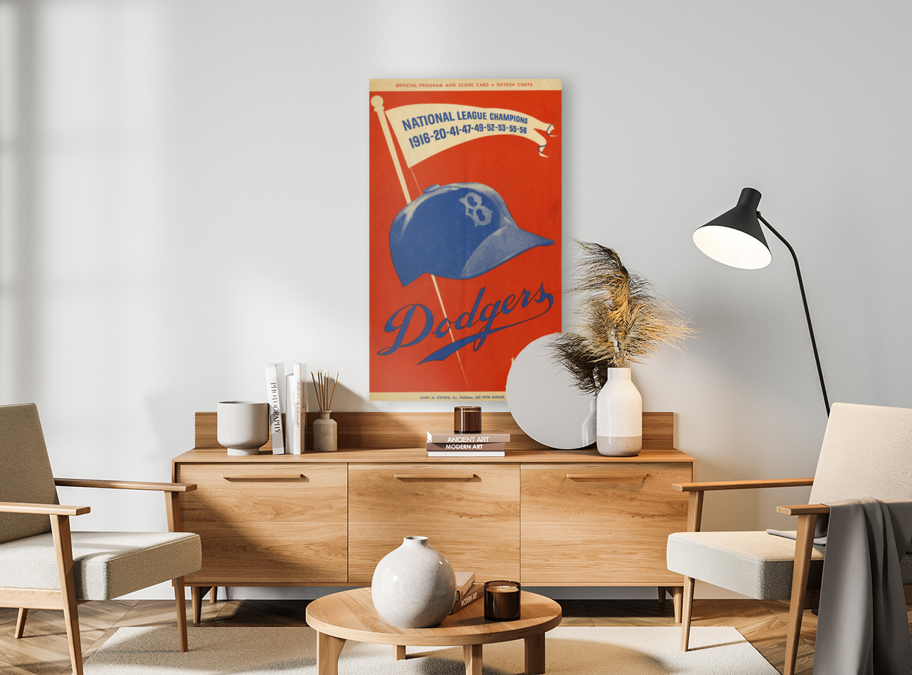 1957 BROOKLYN DODGERS Program Reproduction