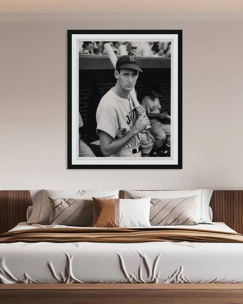 1940 BOSTON RED SOX VINTAGE PHOTO - VINTAGE BASEBALL ART PRINT Ted Williams by The Dinger Studios