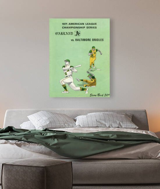 1971 OAKLAND ATHLETICS Program by The Dinger Studios
