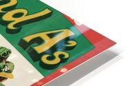 1972 OAKLAND ATHLETICS Program HD Metal print