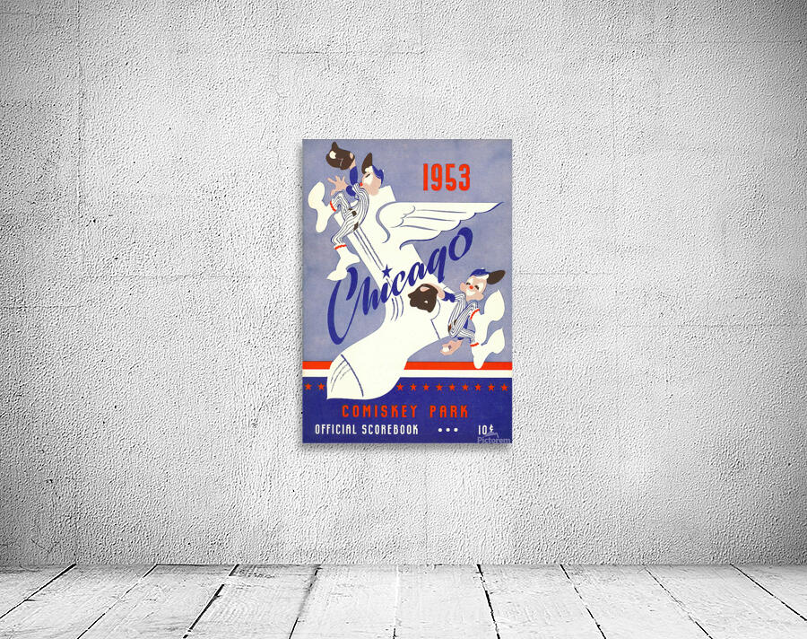 1953 CHICAGO WHITE SOX Program Wall Preview
