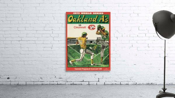 1972 OAKLAND ATHLETICS Program Wall Preview