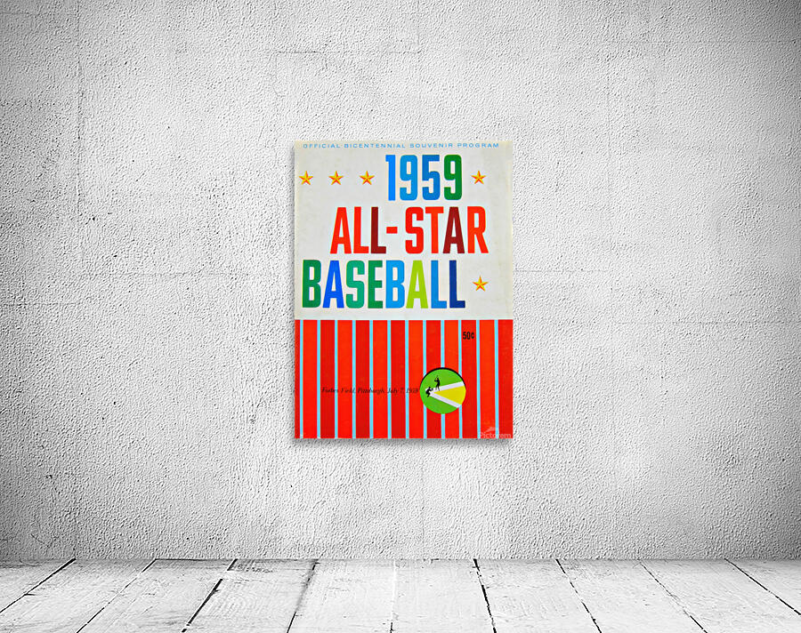 1959 ALL STAR GAME Program Wall Preview