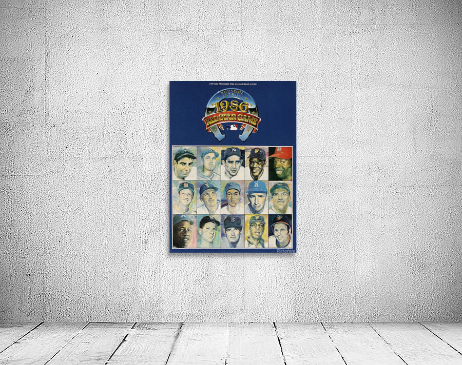 1986 ALL STAR GAME Program Wall Preview