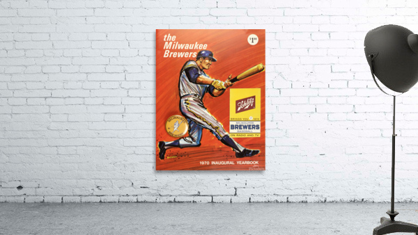 1970 MILWAUKEE BREWERS Program Wall Preview