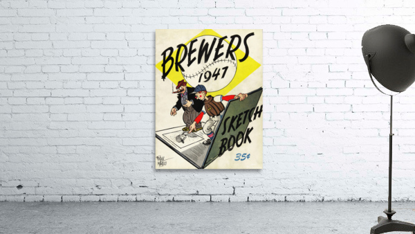 1947 MILWAUKEE BREWERS Program Wall Preview