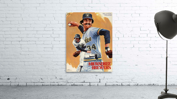 1982 MILWAUKEE BREWERS Program Wall Preview