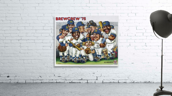 1975 MILWAUKEE BREWERS Program Wall Preview