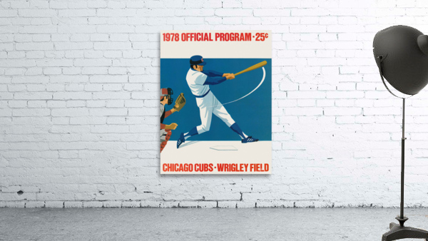 1978 CHICAGO CUBS Program Wall Preview