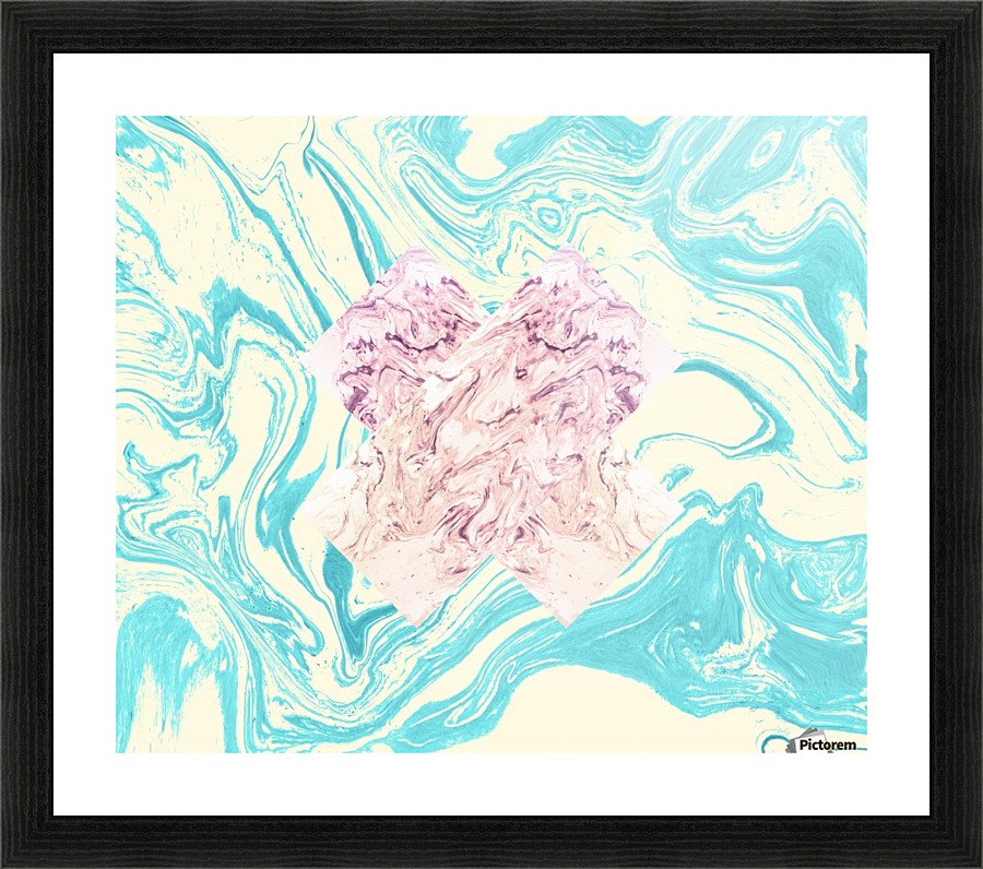 The X Marble File Picture Frame print