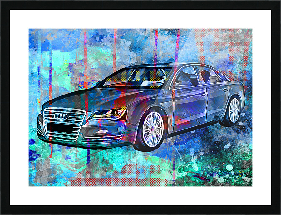 Audi A8 Picture Frame print
